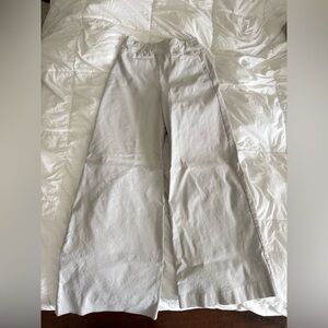 New York & Company Light Gray Elastic High Waist Wide Leg Pants